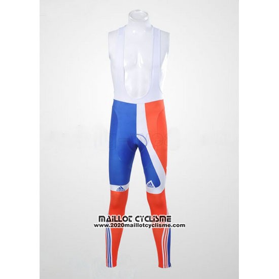 2012 Maillot Ciclismo Sky Champion Regno Unito Orange et Bleu Manches Longues et Cuissard